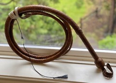 INDIANA JONES – F&G CUSTOMS 10-ft Kangaroo Bullwhip Cosplay ANY INDY FILM STYLE