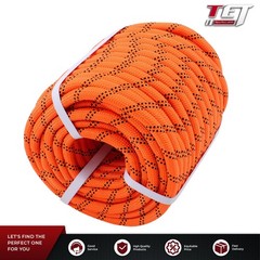 Stranded Braided Rope Breaking Strength 5174 Pounds Orange Black 1/2 in X120′ 48
