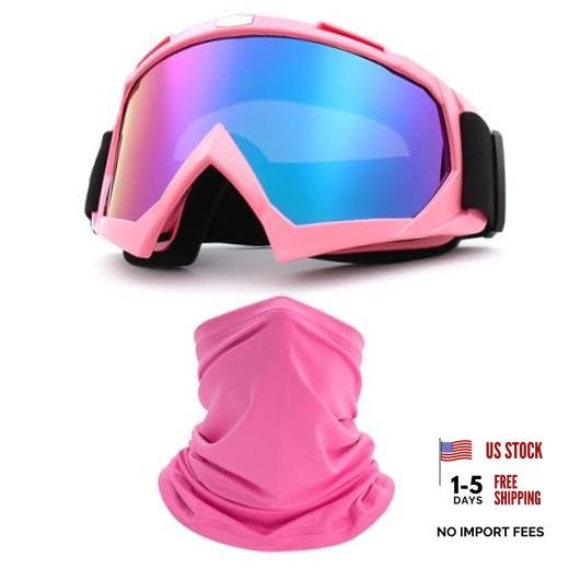 Motorcycle Goggles Dirt Bike ATV Off-road Riding Motocross Pink Colorful Blue