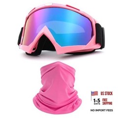 Motorcycle Goggles Dirt Bike ATV Off-road Riding Motocross Pink Colorful Blue