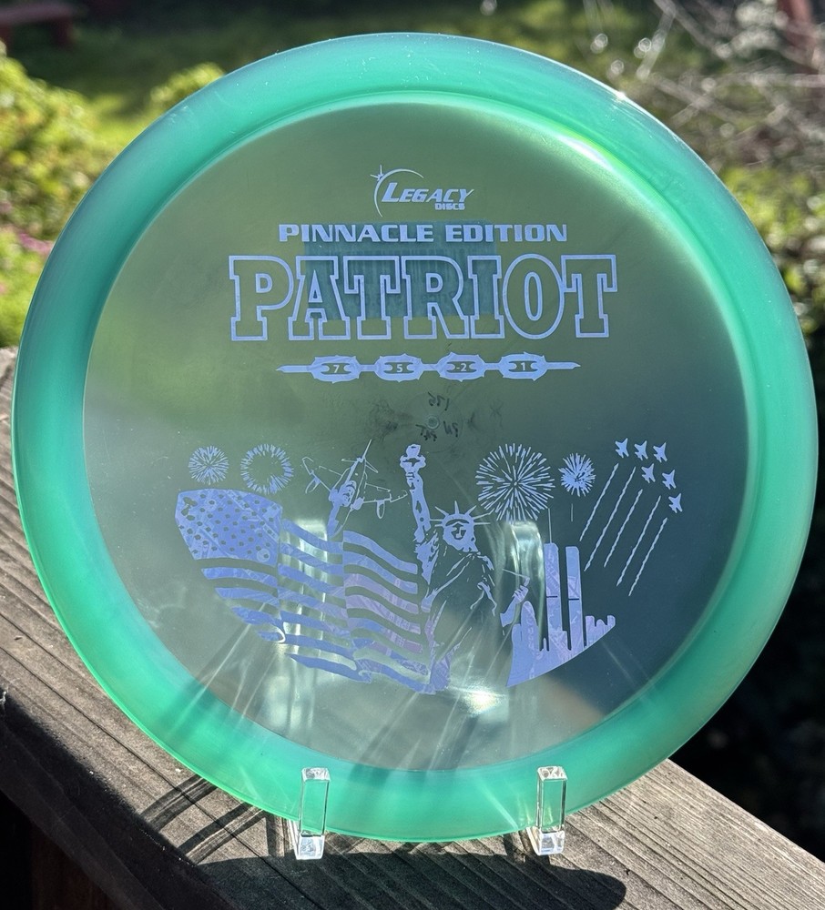 Legacy Discs Patriot Pinnacle Edition Clear Green Fairway Driver 175g New