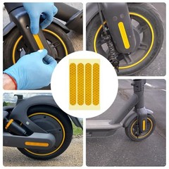 Reflective Stickers Set for Ninebot Max G30 Scooter 4 Pieces Waterproof PVC