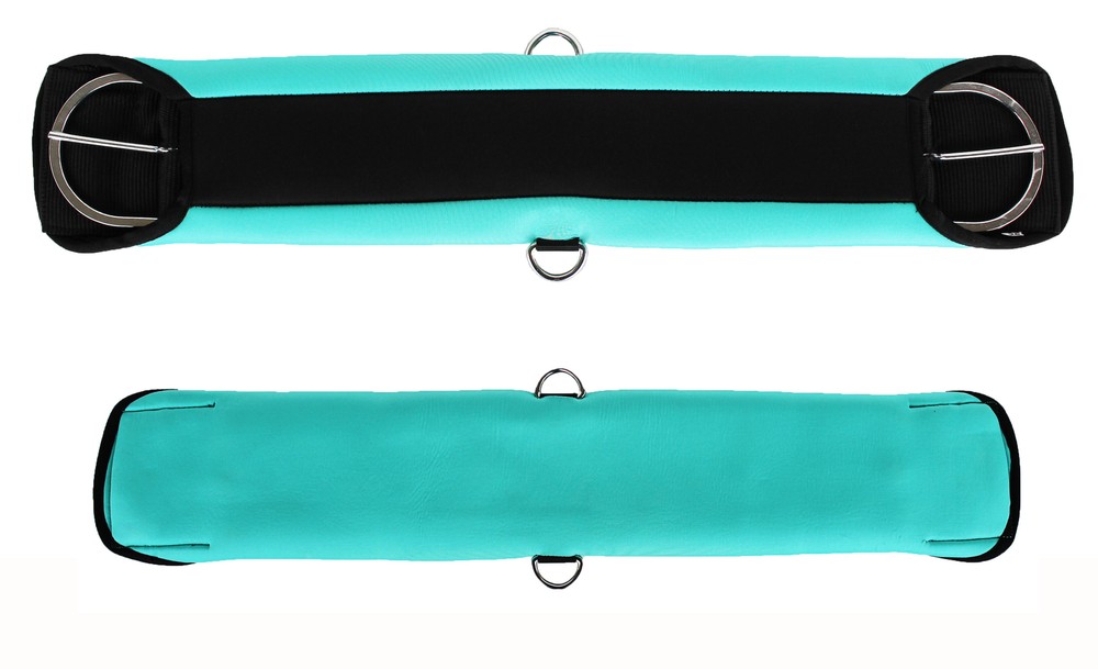 Horse Girth Soft Padded Neoprene Turquoise Western Riding Saddle Cinch 9719