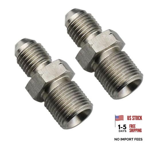 2 Pack Stainless Steel Male Flares -3 AN to M12 x 1.0 – 2 Pack
