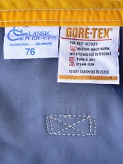 Gore-Tex Turnout Rug Dover Saddlery Classic Cover-Ups 76″ Blue Yellow Trim
