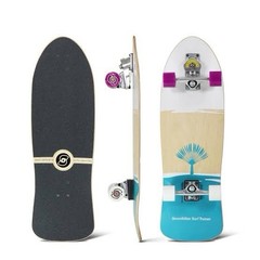 Johanne DeFay 32.5″ Pro surf-skateboard by Smooth Star (teal/white)