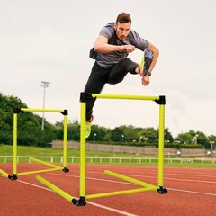 3Pcs Hurdles Training Equipment, Adjustable Height Hurdles Track and Field, A…
