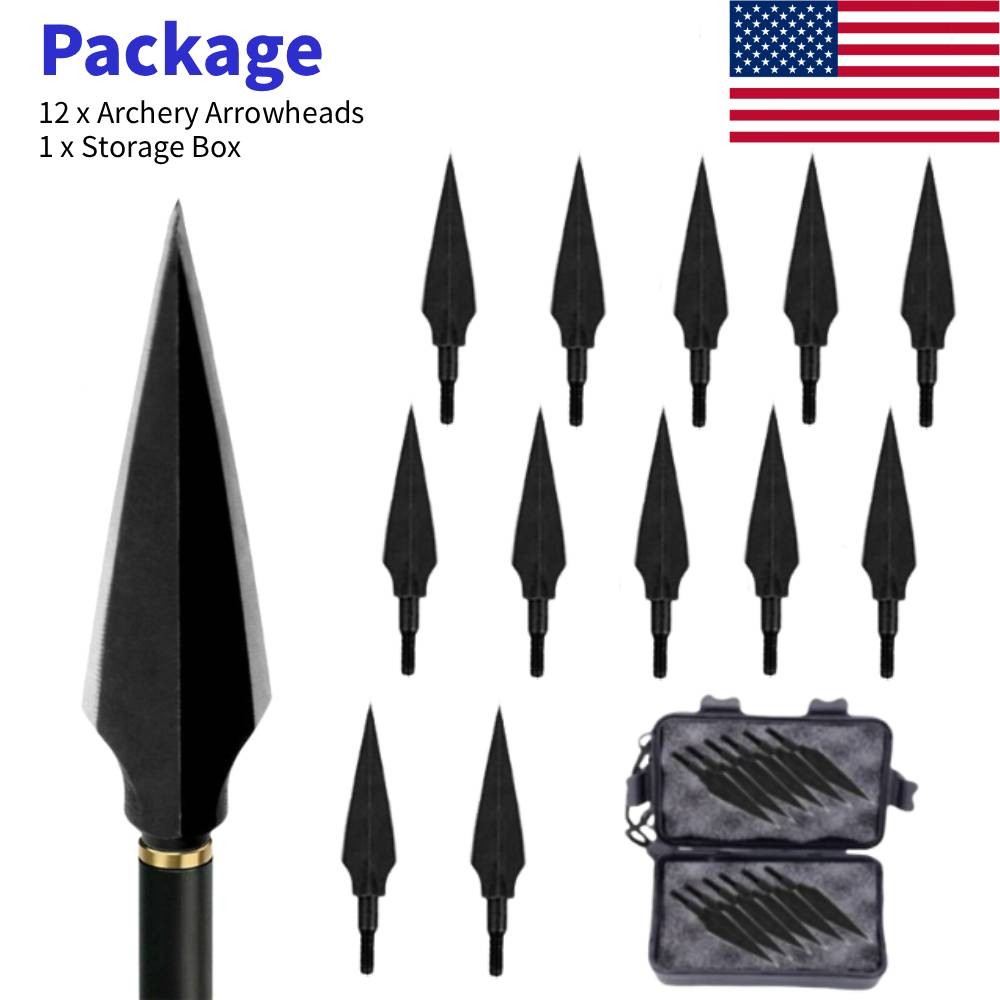100/150 Grain 12/24/36X Broadheads 2 Blade Archery Compound Bow Hunting Shooting