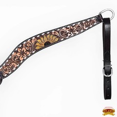 Western Headstall and Breast Collar Set HILASON Tooled Leather Horse Bridle Tack