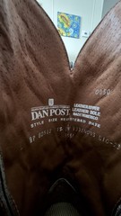 Dan Post DP 80512 Men’s Western Cowboy Boots US 12 EE Black White Red