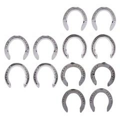 4pcs Horseshoes Aluminum Alloy Light Weight Horse Ridin MG