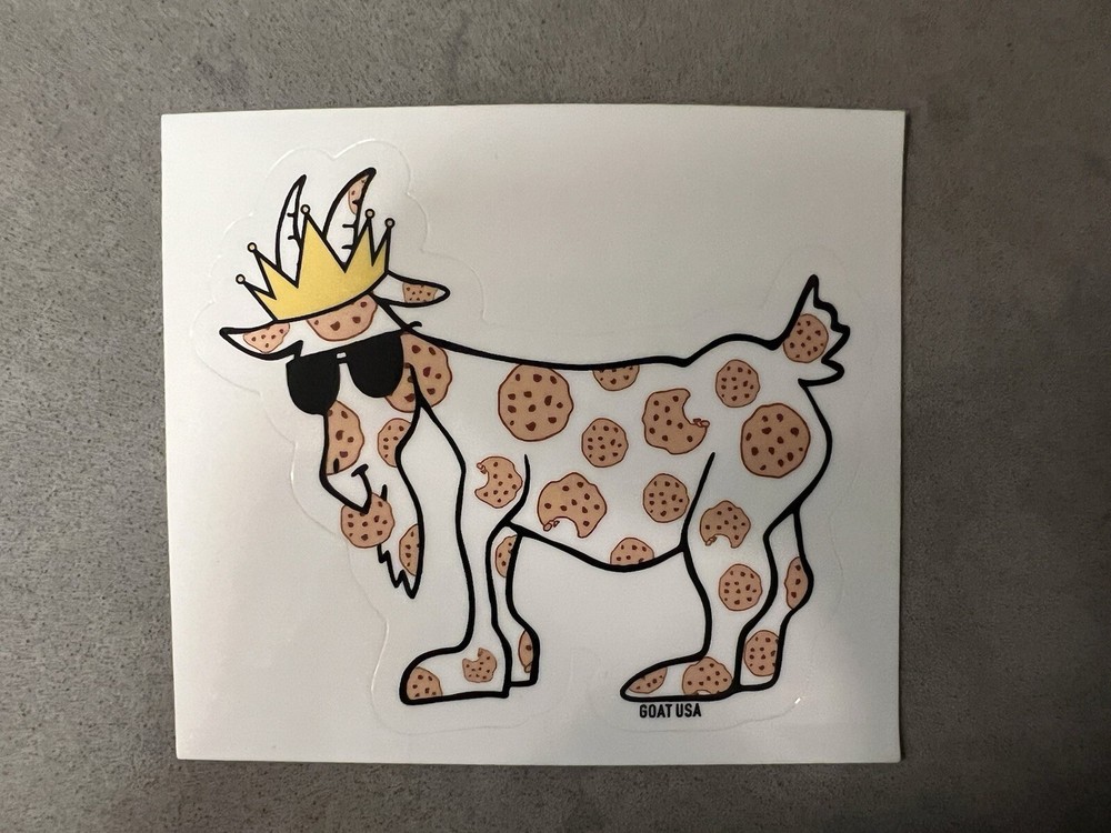 GOAT USA Cookie Goat Sticker. Single Sticker. Brand New.