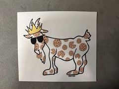 GOAT USA Cookie Goat Sticker. Single Sticker. Brand New.