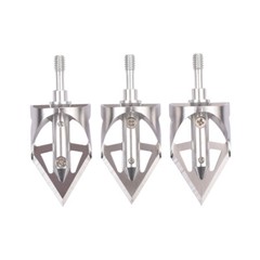 Broadheads Fixed Blade100 Grain 360 Cut Hunting Archery Arrow Tip 3Pack 3 Color