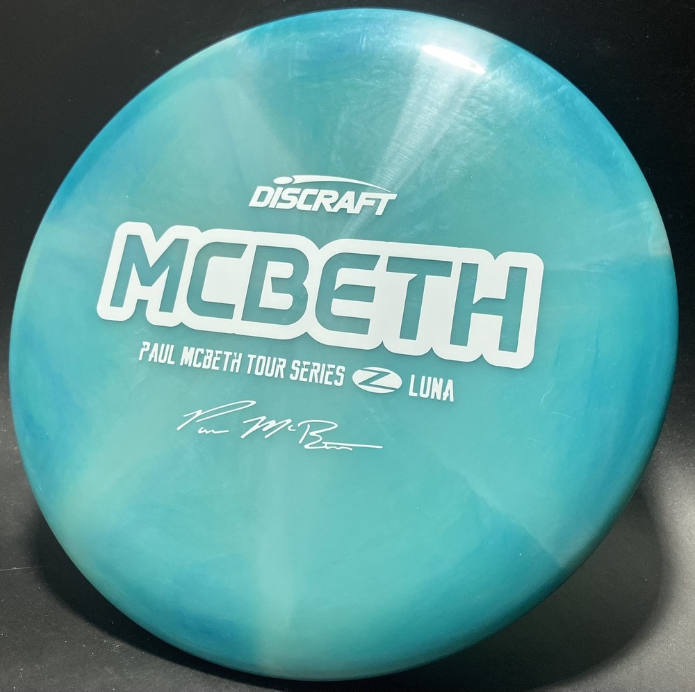 New! PAUL MCBETH DISCRAFT 2020 TOUR SERIES Z Swirl LUNA 170-172g! Blue