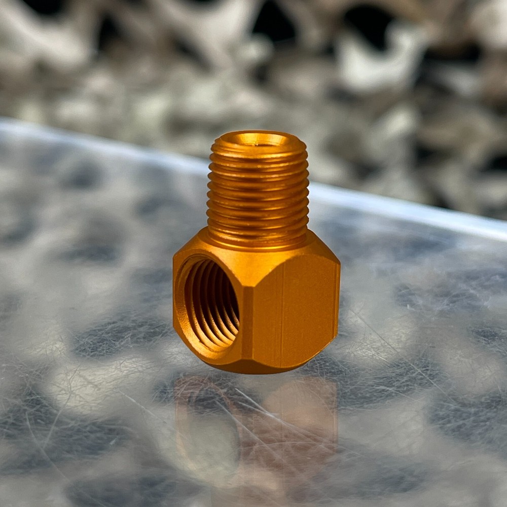 NEW Warrior 1/8 Inch NPT 90 Degree Elbow – Sunburst Orange