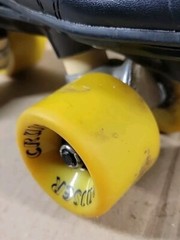 Vtg Labeda SP204 Roller Speed Skates Sz 6 Leather Quad Cruiser Pacer Derby