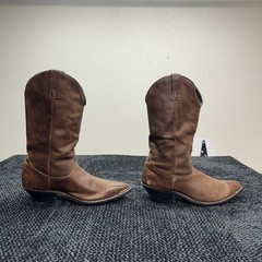 Dingo Women’s Brown Leather Western Cowboy Boots – Women US Size 9 Brown Leather