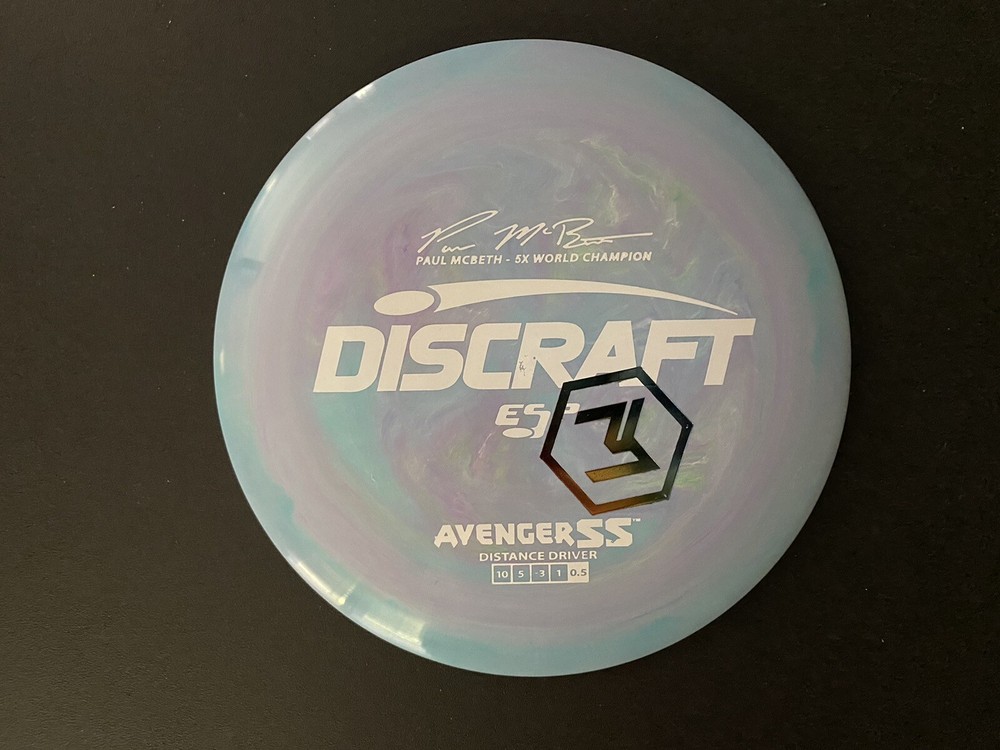Discraft Swirly Overstamp AvengerSS Paul McBeth 5x Distance Driver