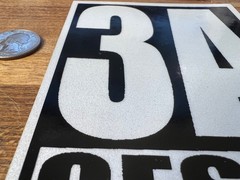 Geser 3A Reflective Sticker Crew Tag Slap Graffiti Freights Throw Up MSK CBS OTR