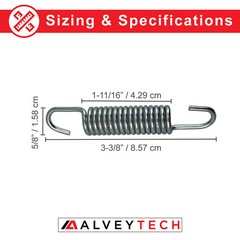 85 mm Kickstand Spring for Motovox MBX10 and MBX11 80cc Mini Bikes – Chrome