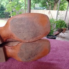 Justin Full Quill Ostrich Boots 8.5D