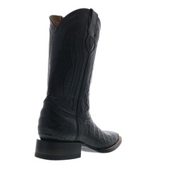 Ferrini Caiman Belly Caiman S-Toe Mens Wide Black Cowboy Western Boots