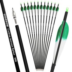 Carbon Arrow SP500 28″ 30″ 31″ Shaft Archery Recurve Compound Bow Hunting Target