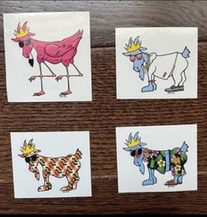 GOAT USA Sticker Mystery Pack ! 5 Stickers – No Duplicates! FREE SHIPPING