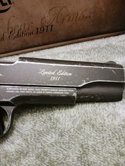 NRA Colt limited edition 1911 aged semi automatic co2 powered air gun.
