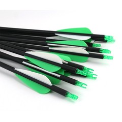 12Pack 30-inch SP500 Archery Carbon Arrows Hunting For Compound & Recurve Bow US
