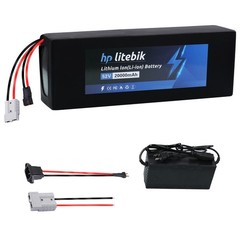 52V 20AH Lithium Battery 50A BMS for electric bicycle 2600W Motors Anderson plug