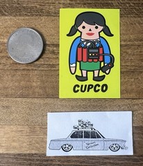 Vintage Cupco Cartoon Street Art Sticker Graffiti Obey Dface