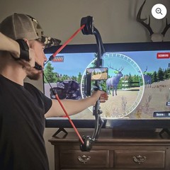 AccuBow 2.0 Carbon Fiber Virtual Archery Game Shooting,10–70lbs Adjust Resistan
