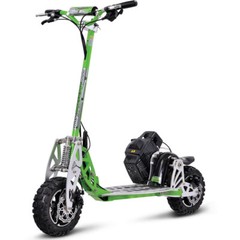 MotoTec UberScoot Evo 70x Gas Scooter Green 2-Speed Powerful Scooter