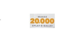 SPLATRBALL Fast Action 20K Rounds Ammunition Paintballs, Orange, 6.8 oz