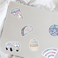 Mixed VSCO Holographic Cartoon Stickers Luggage Skateboard DIY Cute Graffiti