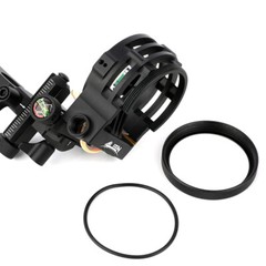 Compound Bow Sight 5 Pin Micro Adjustable 4X 6X 8X Lens Archery Hunting RH LH