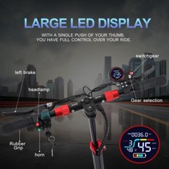 48V 800W Fat Tire Electric Scooter 10″ Off-Road High Speed 28MPH Long Range