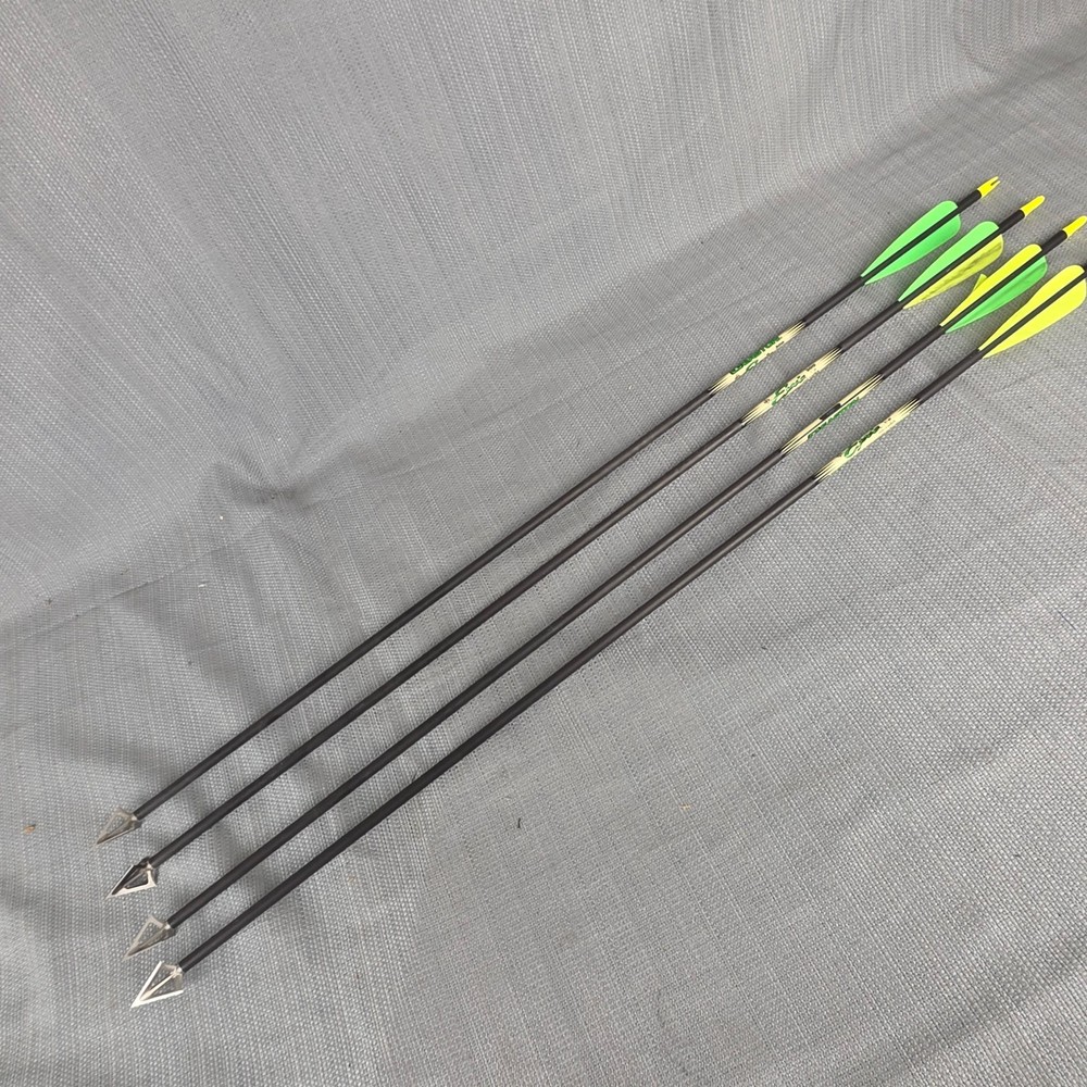 Easton C2 Epic 300 9.1 GPI 30.5 in Arrows 4pc & 100 Grain Fixed-Blade Broadheads