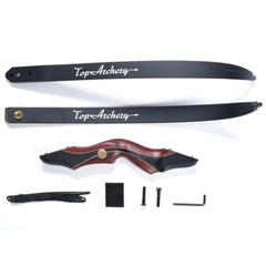 Archery 60» Takedown Recurve Bow Wooden Long Bow / Arrows for Target Hunting