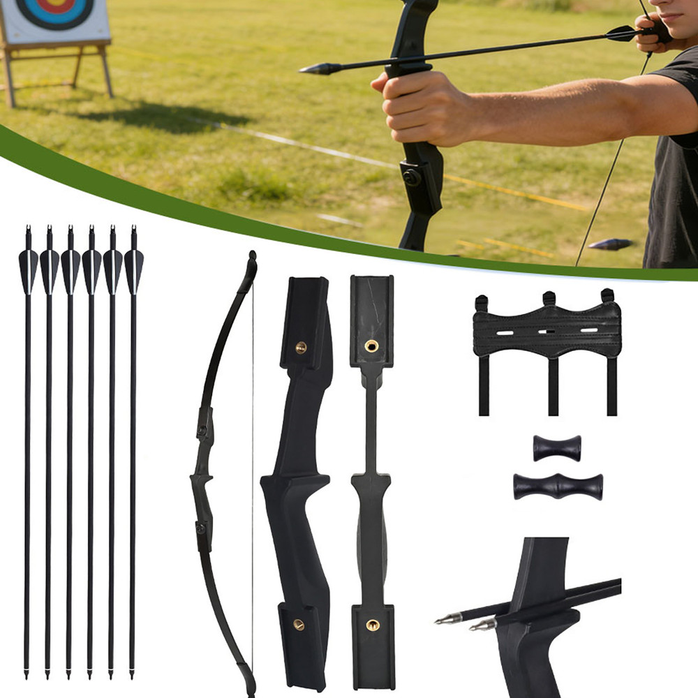 Archery 57″ 20-40LBS Takedown Bow Left & Right Handed Recurve Bow and Arrows Set