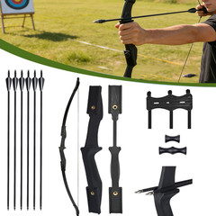 Archery 57″ 20-40LBS Takedown Bow Left & Right Handed Recurve Bow and Arrows Set