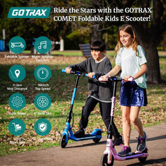 Foldable Kids Electric Scooter Pink 150W 10MPH 7 Mile Range