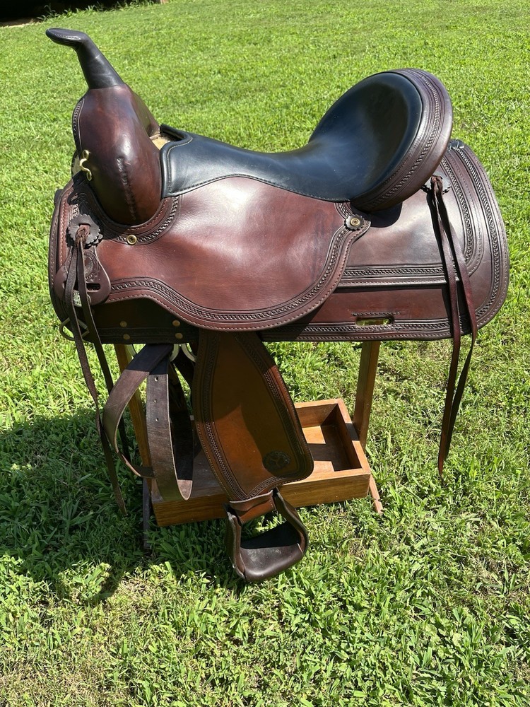 Circle Y Flex-Lite Park/Trail Saddle Flexible Tree FQHB Brown Leather