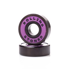 Rolling Stoned Skateboard Bearings 8 Pack – Purple