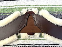 Total Saddle Fit -STRETCHTEC Western Cinch – 32” Brown/ Fleece Liner