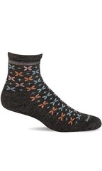 Women’s Jumping Jacks Quarter Sock Medium-Large Charcoal