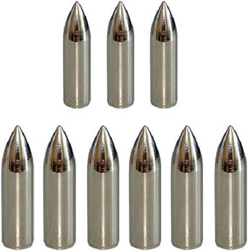 12pcs Glue on Field Points 11/32 Wood Arrow Points Glue on Arrow Tips for Woo…