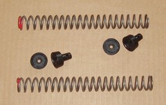 Two Vintage Daisy Model 25 Redesigned OEM Spec. Main Springs & New Seal Sets!
